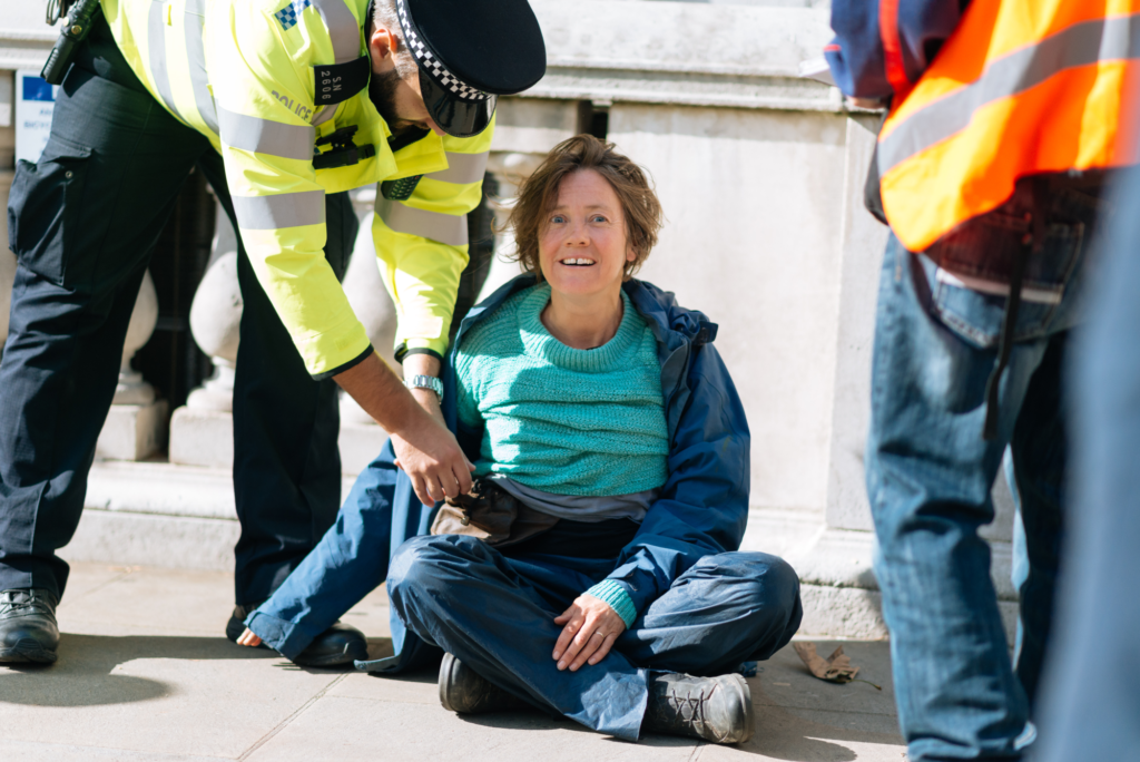 Extinction Rebellion protester